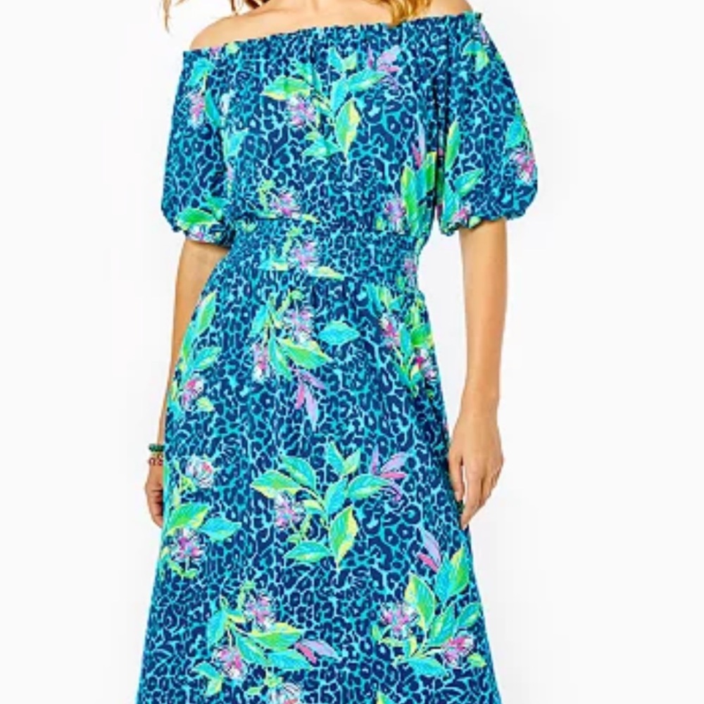 Lilly Pulitzer Camille Dress, NWT, NEVER WORN, Size XS, Hot On The Spot print.